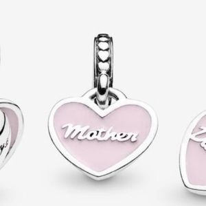 Pandora Mother hearts dangle charm